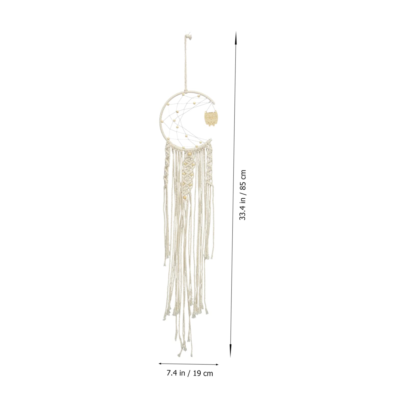 Cabilock 2piezas Macrame Woven Wall Hanging Dream Catcher De Decoración Boho para Hogar Oficina y Salas Tapestry Pendiente Artesanal para Sueños y Relax
