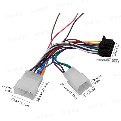 Miniatura 6 de 16pin para el nuevo Pioneer Car Radio Stereo Power Retrofit Arnés Cable Cable para Toyota Antiguo Prado Corolla RAV4 Tacoma Highlander 4Runner