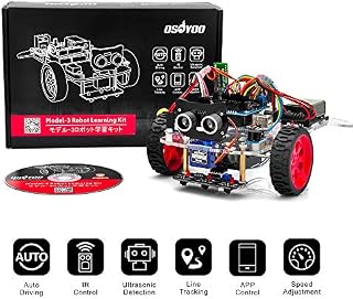OSOYOO Model 3 Robot Car DIY Starter Kit for Arduino UNO | Remote