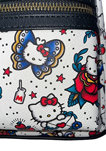Loungefly Sanrio Hello Kitty Tattoo Allover Print Womens Double Strap Shoulder Bag Purse4