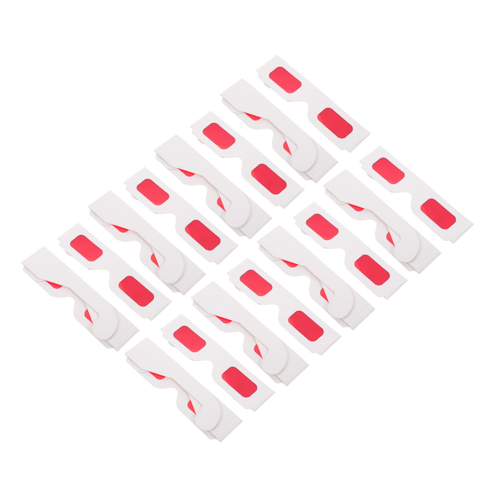 KICHOUSE 50pcs Glasses for Boy Girl Red Movie Glasses for Enhanced Viewing for Birthday Parties Valentine's Day and Special Events