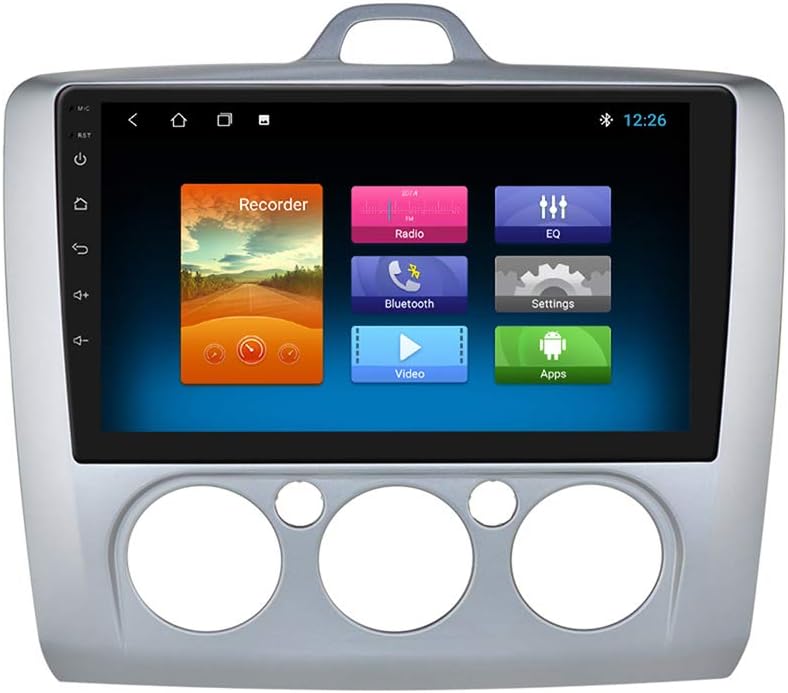 Android 10 Car Navigation Car Radio Supports Bluetooth WiFi Mirror-Link USB Steering Wheel Control Fit for for Ford Focus Exi MT 2 3 MK2/MK3 2004 2005 2006 2007 2008 2009 2010 2011