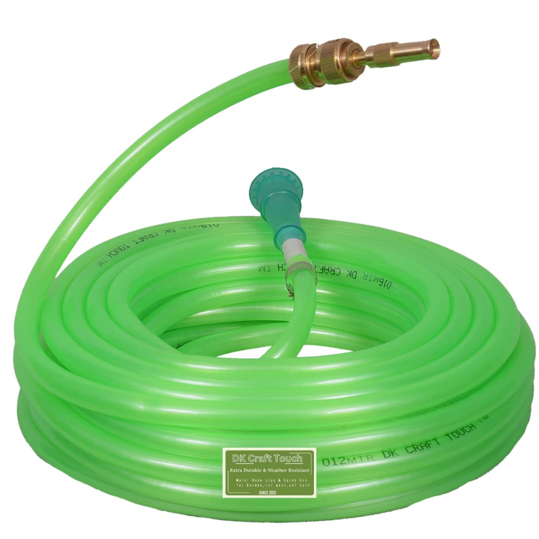 GJAY ECOM ZONE Garden and Car Wash Pvc Water Hose Pipe with High Pressure Brass Spray Gun & Accessories For Garden/Car Washing/bike wash/pet bath (25 MTR Length Hose & Brass Gun, Blue Hose) (B0C5VLX453) Amazon Price History, Amazon Price Tracker