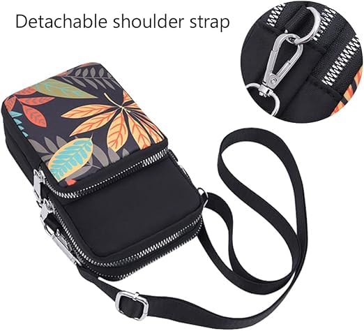 Image of Women Girls Ladies Crossbody Phone Bags Wallet Cellphone Purse Small Shoulder Bag