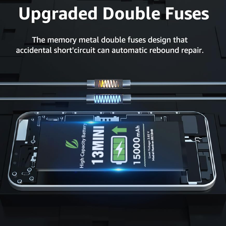 Amazon.com: LL TRADER Battery for iPhone 13 Mini 15000 mAh High