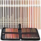 ZZWUAPT Skin Tone Colored Pencils,Oil Based Wooden Colored Pencil Set for Adults Coloring Books Drawing Sketching Art Supplies 24 Color