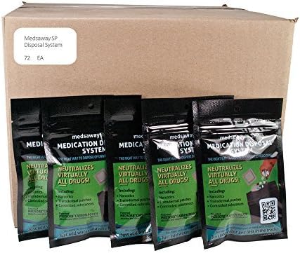 Medsaway Medication Disposal System - 72 Count Case by Medsaway
