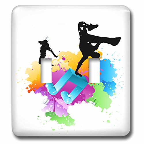 Interruptor doble de hip hop para renovar llaves de luz aburridas con diseño multicolor 3
