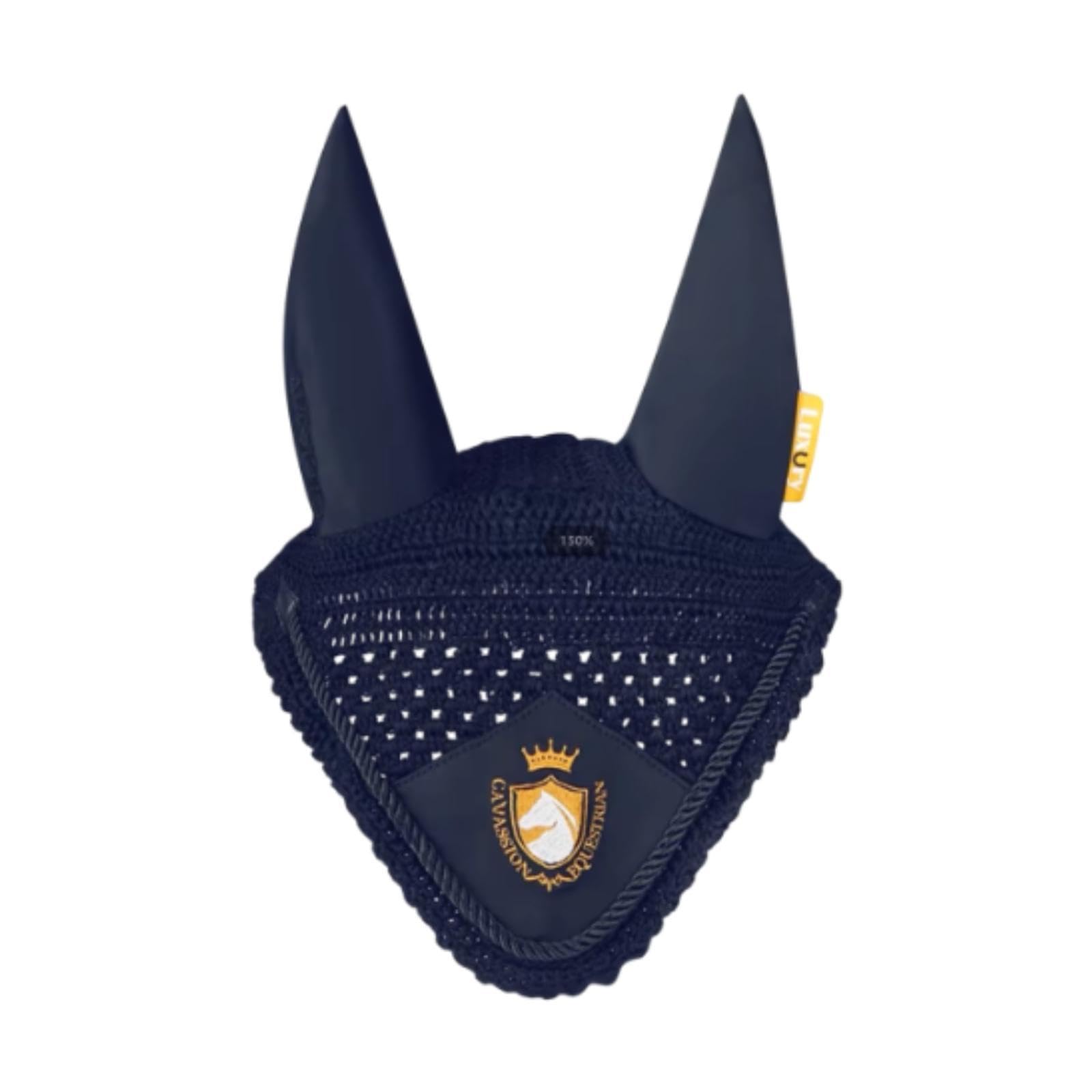 Bonnet Anti-Mouches pour Chevaux, Accessoire équestre Pratique, Marine