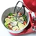 CHEFTRONIC Stand Mixer Tilt-head Mixers Kitchen Electric Dough Mixer for Household Aids 120V/650W 5.5qt Stainless Steel Bowl (Empire Red)
