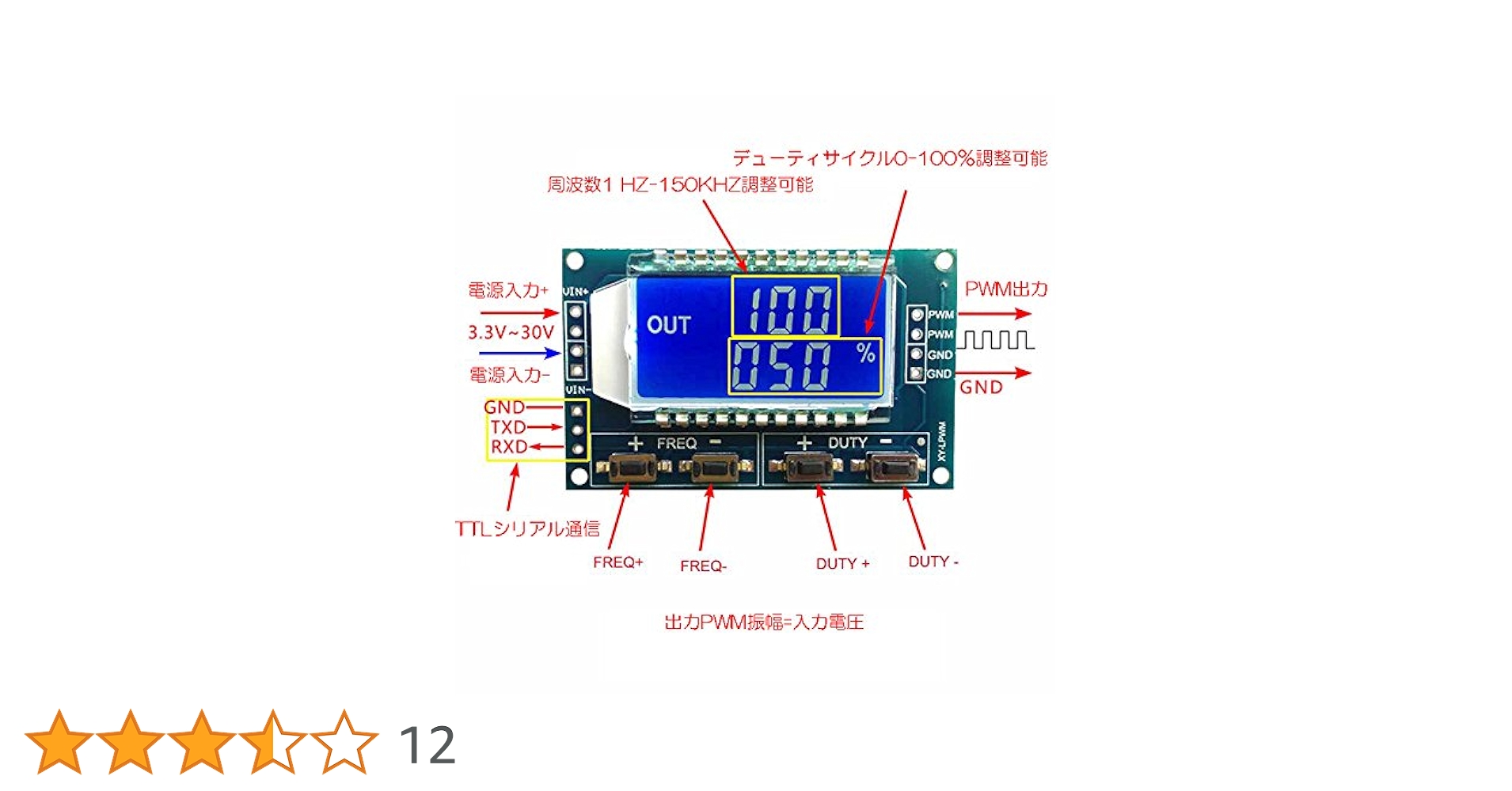 Amazon.co.jp: zmart 1Hz-150Khz 3.3V-30V 信号発生器