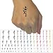 Baseball Softball Pitcher Winding Up Temporary Tattoo Water Resistant Fake Body Art Set Collection - Light Pink (One Sheet)