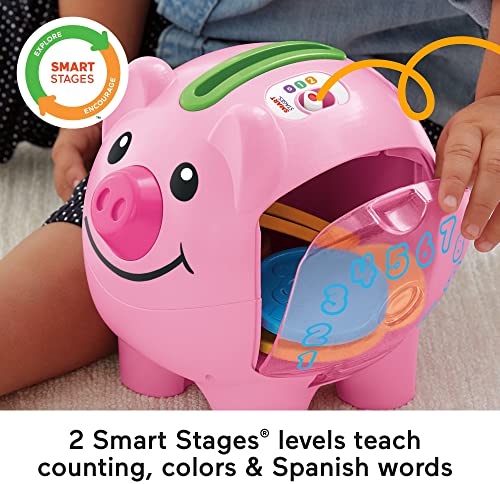 Fisher-Price Learning Toy Bundle With Laugh & Learn Smart Stages Piggy Bank And Singin’ Soccer Ball For Infants And Toddlers #TOP2
