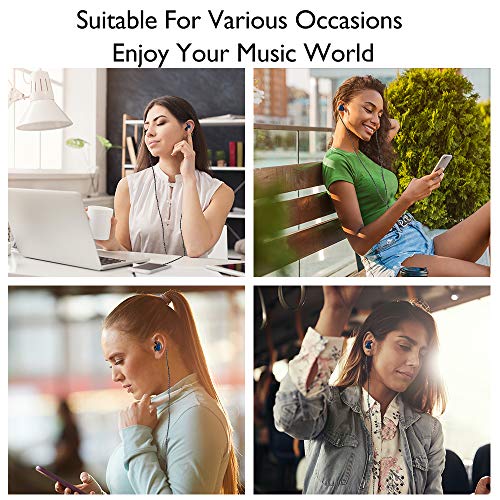 Famedy in-Ear Monitors, Wired Earbuds Headphones, in-Ear Earphone Dual Drivers with MMCX Detachable Cables, Noise Cancelling IEM Earphones for Musicians Singers Drummers(Blue Solid Wood) - Image 7