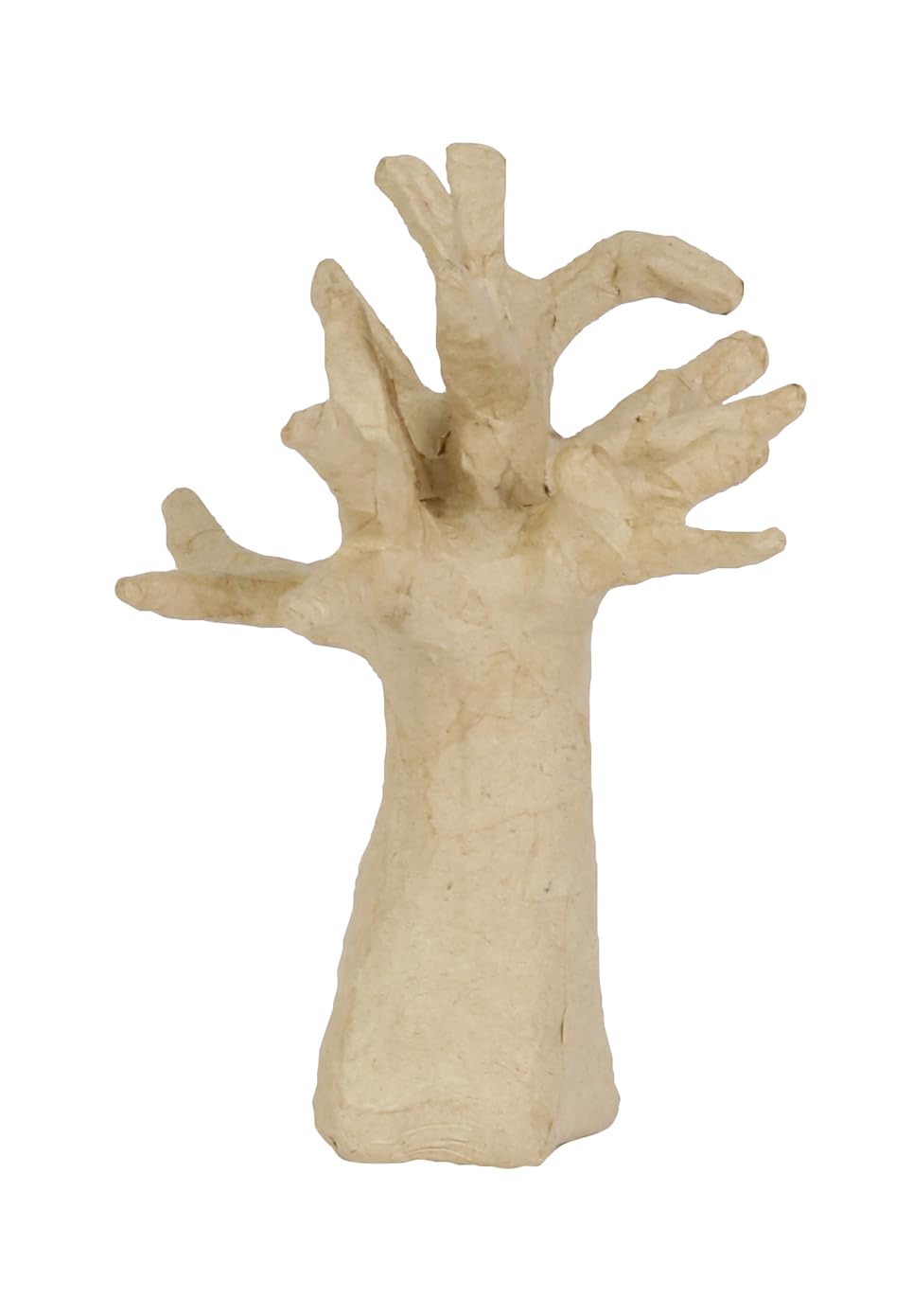 Décopatch AP115Opack - Un Lot de 2 Supports en Papier brun pulpé 13,5x13,5x10 cm, Arbre Porte bijoux
