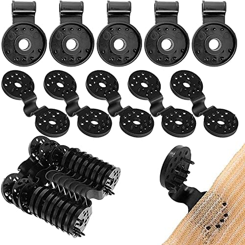 SDMIHAN 30 Pack Shade Cloth Plastic Clips, Shade Cloth Plastic Clips,for Greenhouse Outdoor Garden Anti Bird Netting Agricultural Sunshade Fabric Accessories UV Resistant Shade