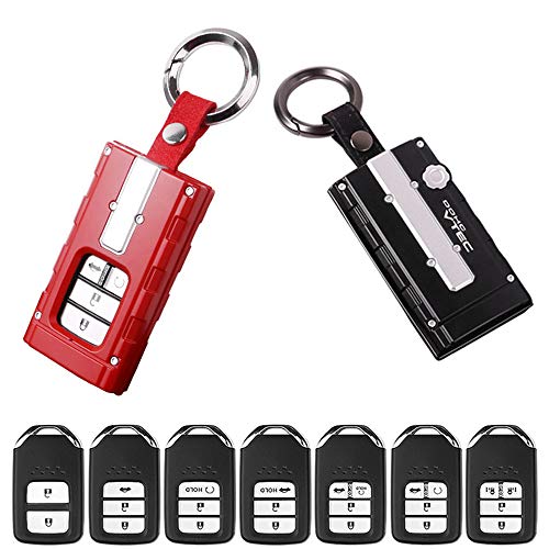 IDENUONA Car Smary Key Case TPU Key Cover Case for Honda Vezel Civic HR-V CR-V (Black)