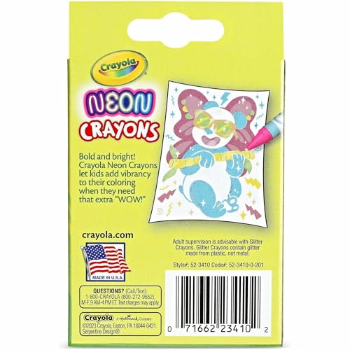 Crayola Neon Crayons, Back To School Supplies, 24 Count - image 8