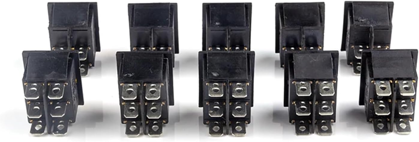 Power switch, Rocker Switch, KCD4 31x26mm Power Multicolor 2/3 Position Boat Button 16A 250VAC 20A 125VAC(Yellow Light On-off)