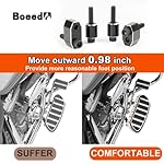 Boeeda-1-Street-Glide-Driver-FloorBoard-Outward-Extension-Spacer-Kit-Floorboard-Extenders-Kit-Compatible-with-Harley-Touring-Road-King-Electra-Glide-Road-Glide-2009-2023-FL-Trikes-2009-2013