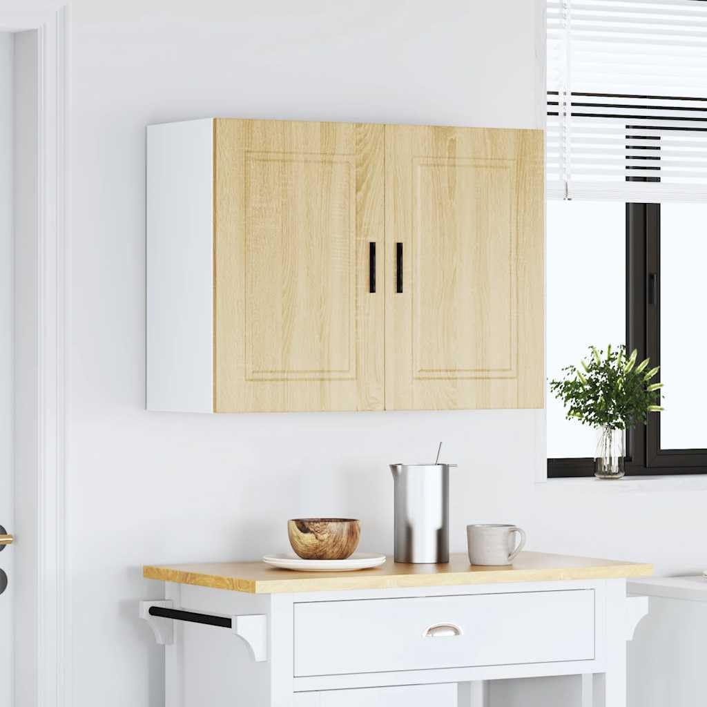 Porto Sonoma - Armadietto da cucina in legno di quercia 80 x 31 x 60 cm, con ante da 75 kg, versatile per cucina, soggiorno e corridoio