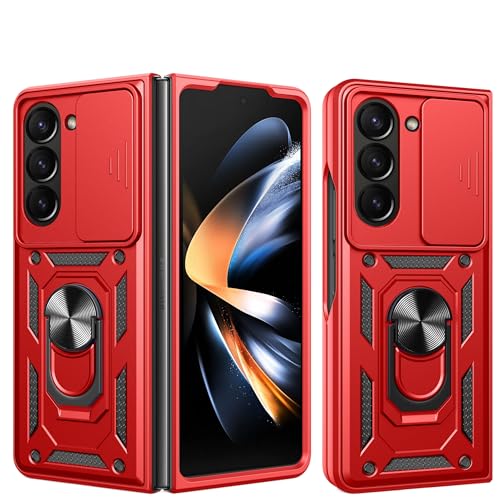 Protection antichoc Samsung Z Fold 7 premium rouge en TPU et polycarbonate