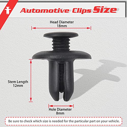 Image of OTUAYAUTO 20pcs Fender Liner Clips - Replacement for Ford, Kia, Hyundai Elantra, Genesis, Sonata, Hyundai Santa Fe, Mazda 3, Mazda 6 Bumper Retainer Clips, OEM# B092-51-833, MB-455-56143, MB455-56-143