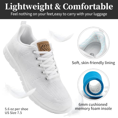 FUDYNMALC Womens Tennis Shoes Comfortable: Lightweight Casual Walking Shoes by FUDYNMALC - Used condition - Image 4