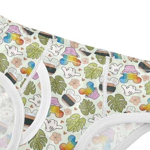 Boys' Exclusive Briefs Toddler Underwear 95% Combed Cotton Boxerbriefs 2T Cactus and Floral Pattern 104