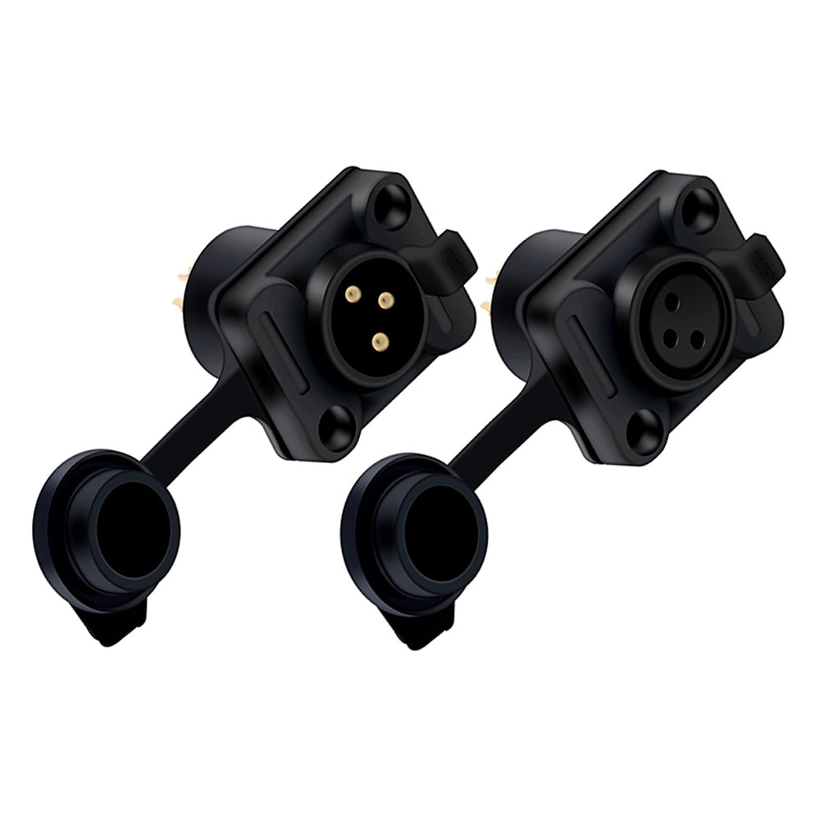 1 szt. 3-pinowy XLR męski na żeński kabel przedłużający mikrofon złącze audio adapter wtyczka gniazdo audio (1 x F 3P srebrny)