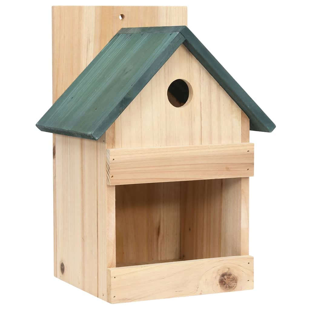 Generico Casette per Uccelli 4 pz 23x19x33 cm in Legno di Abete,Beige,5.35kg,47248