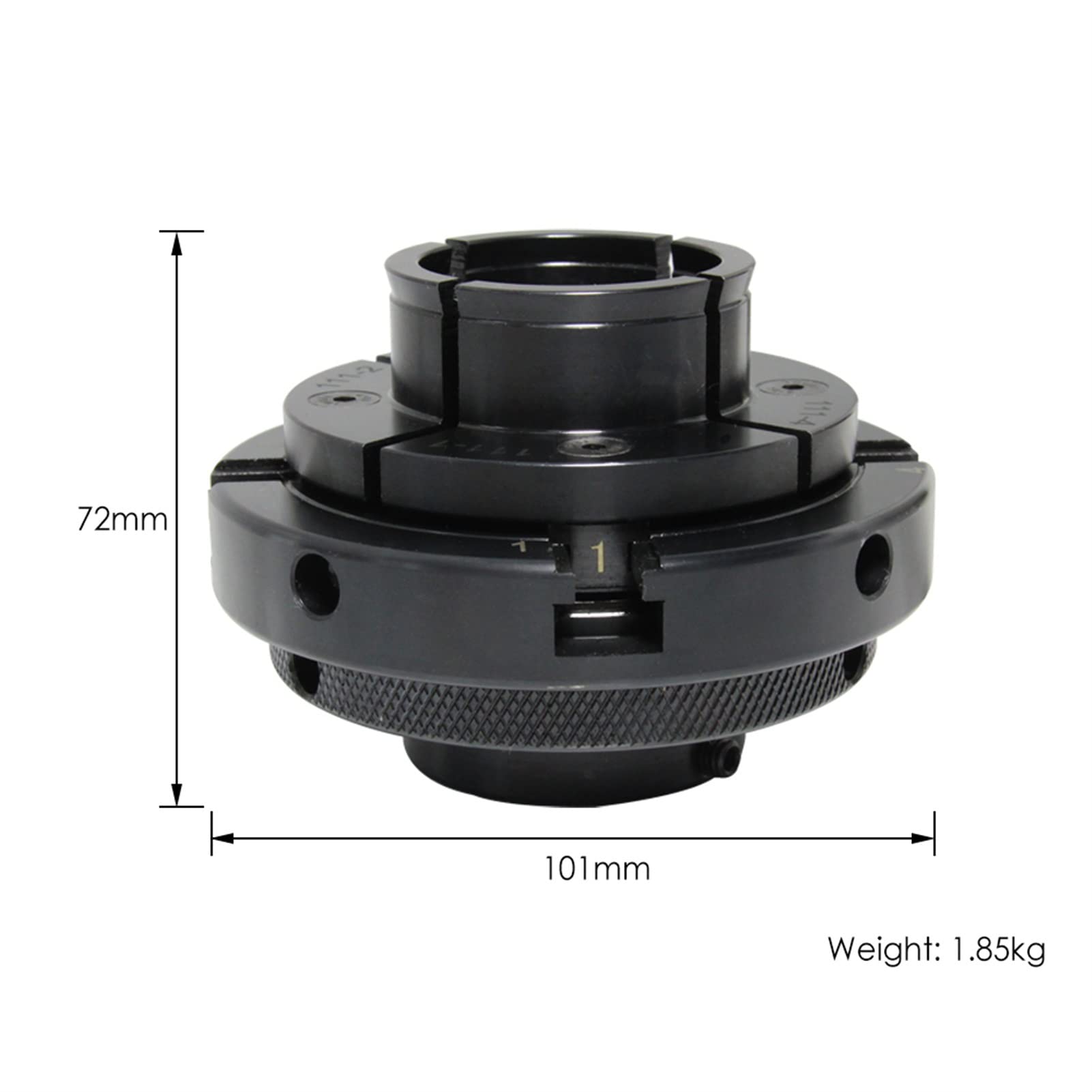 TASP, Plato Torno De Madera De 4 ", 100mm, 4 Mordazas Autocentrantes Con Rosca, 1 Pulgada, M33 M18, Accesorios for Herramientas De Torneado De Madera, Portabrocas De Torno DIY(M33x3.5)