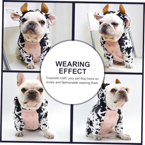 Disfraz de vaca para perro Beaupretty talla S miniatura 5