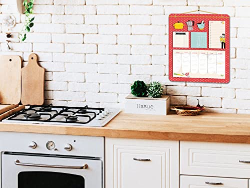 Planner Notepad with Magnetic Back Bands. 30x34 Cm, Cooking Theme, Don't miss any reminders at home and office - Image 4