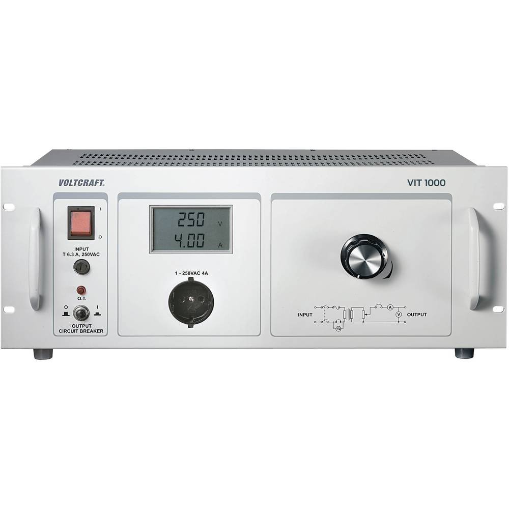 VOLTCRAFT VIT 1000 Labor-Trenntrafo einstellbar 1-250 V/AC
