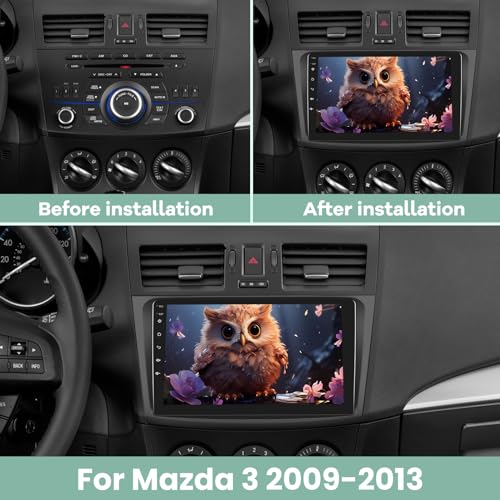 Radio para auto EKAT para Mazda 3 2009-2013 pantalla táctil 9'' miniatura 2