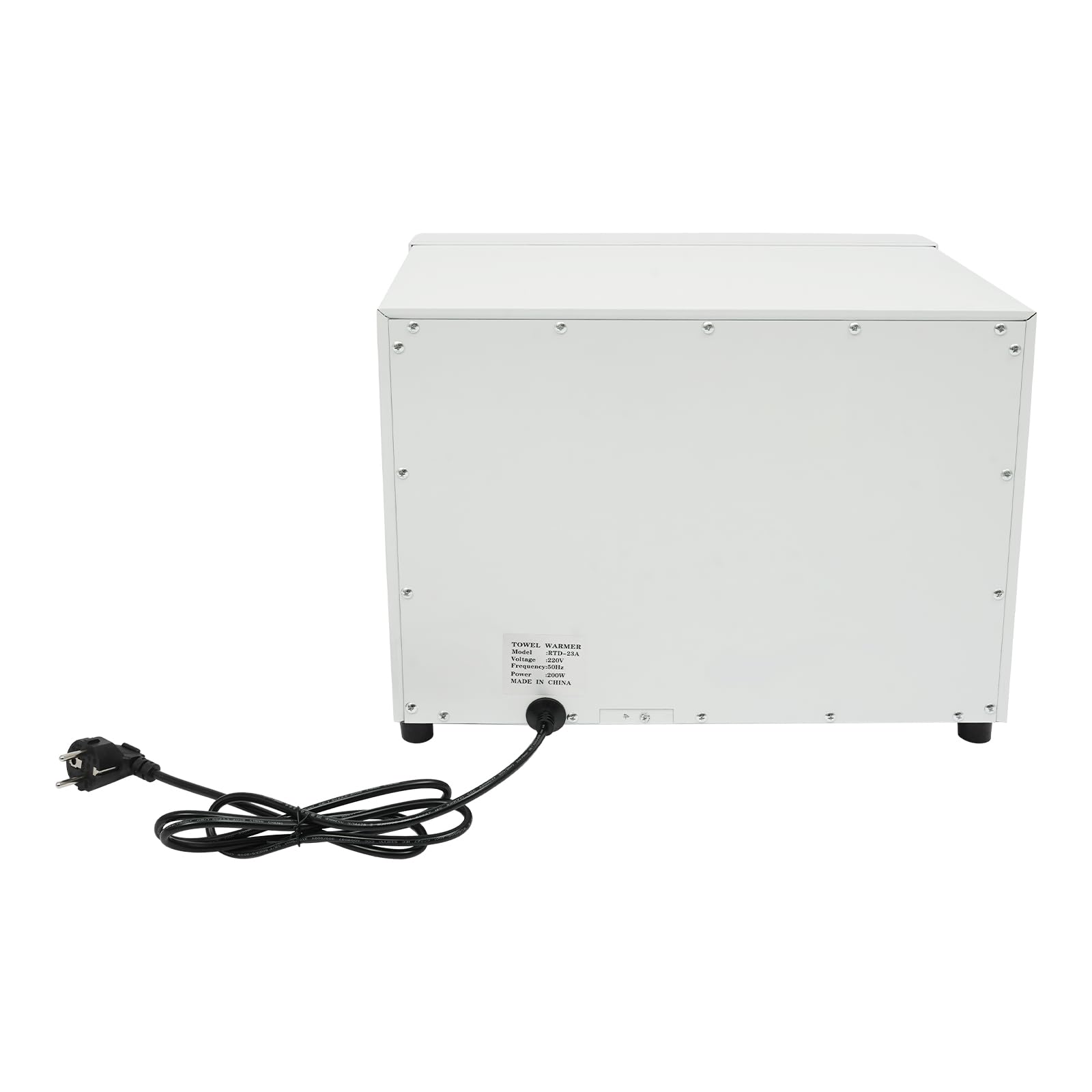23L Handtuchwärmer Elektrisch, 200W Handtuchheizschrank Kosmetik (Weiß) | UV + Hochtemperatur, bis zu 20 Handtücher, 80℃ Desinfektionstemperatur, Handtuchschrank für Spa, Kosmetikstudio & Friseur