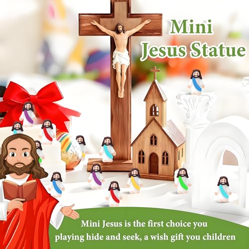 Mini figuras decorativas de Jesús pack 20 piezas miniatura 3