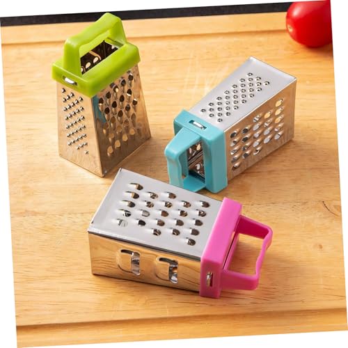 Ciieeo Set de 3 Ralladores Mini Acero Inoxidable Multicolor miniatura 4