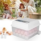 TOPQSC Incubadora de Huevos incubadora automática de Huevos para 16 Huevos, Incubadora Digital de Huevo Automática con Control Temperatura-Criador de Humedad para Pollos, Patos, Gansos en casa