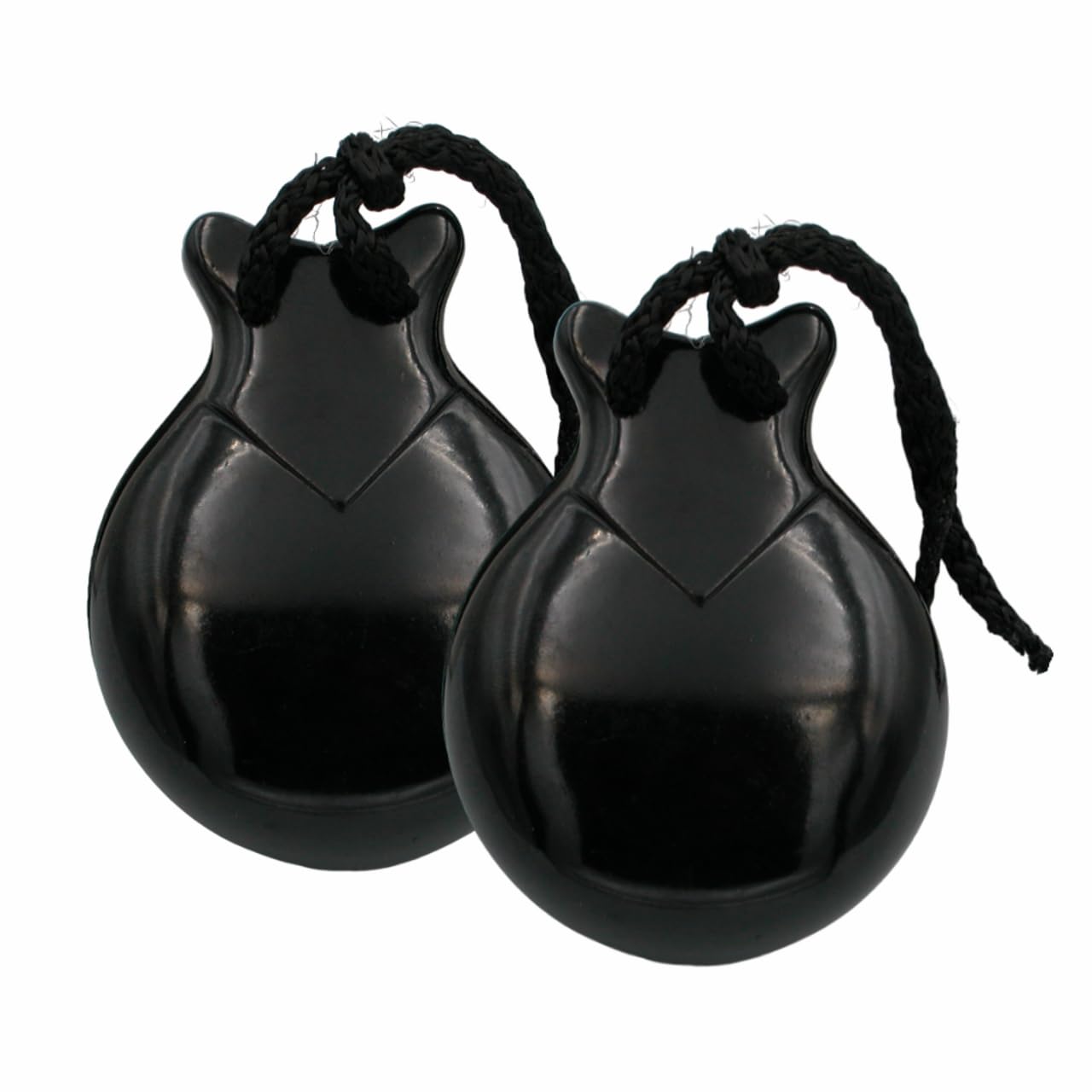 FLAMENCASHOP CASTAÑUELAS POLLOPAS COLOR NEGRO DEL NUMERO 7 EN CAJA