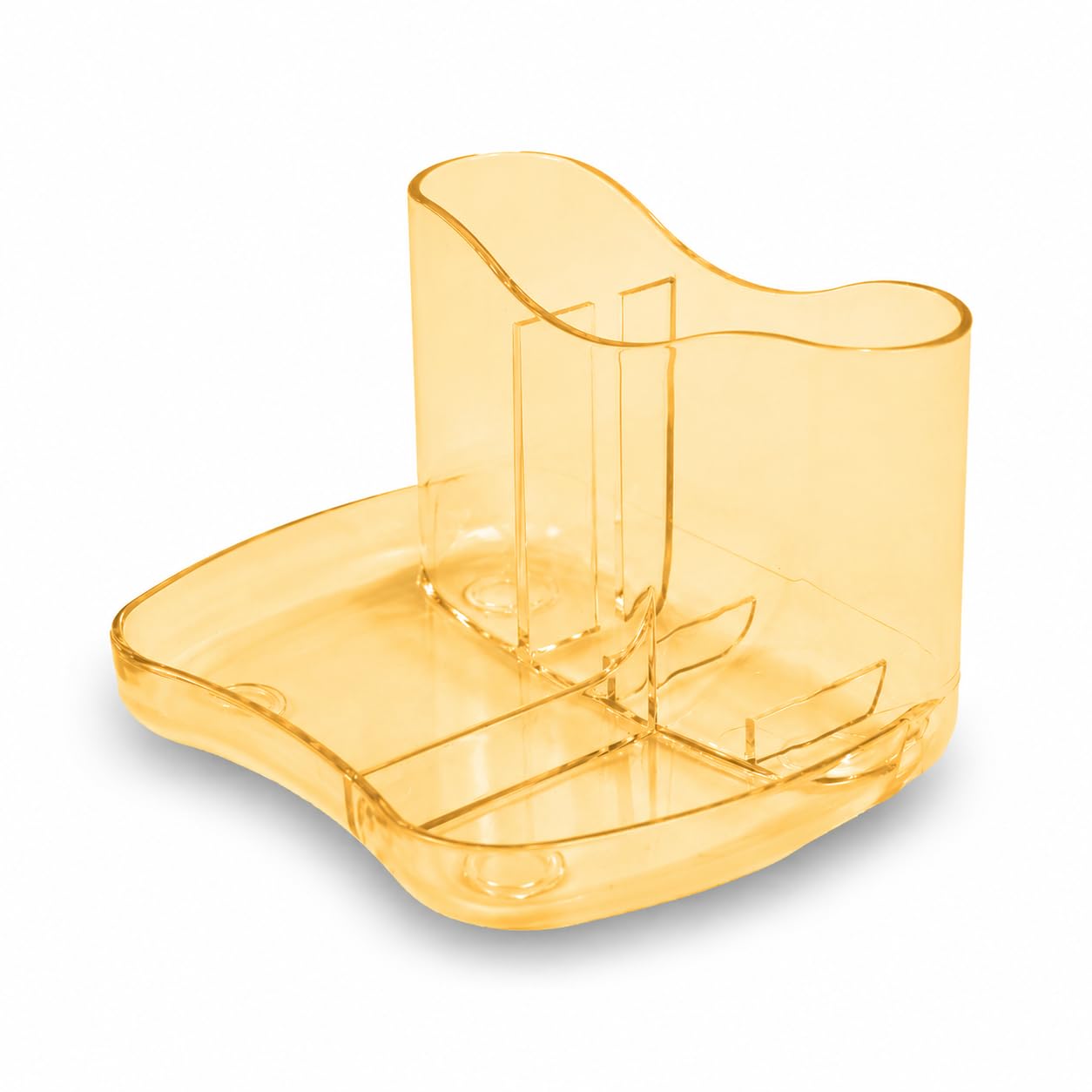 Deflecto Gemstone collection Contemporary Kaddymaster Desk Tidy - Amber
