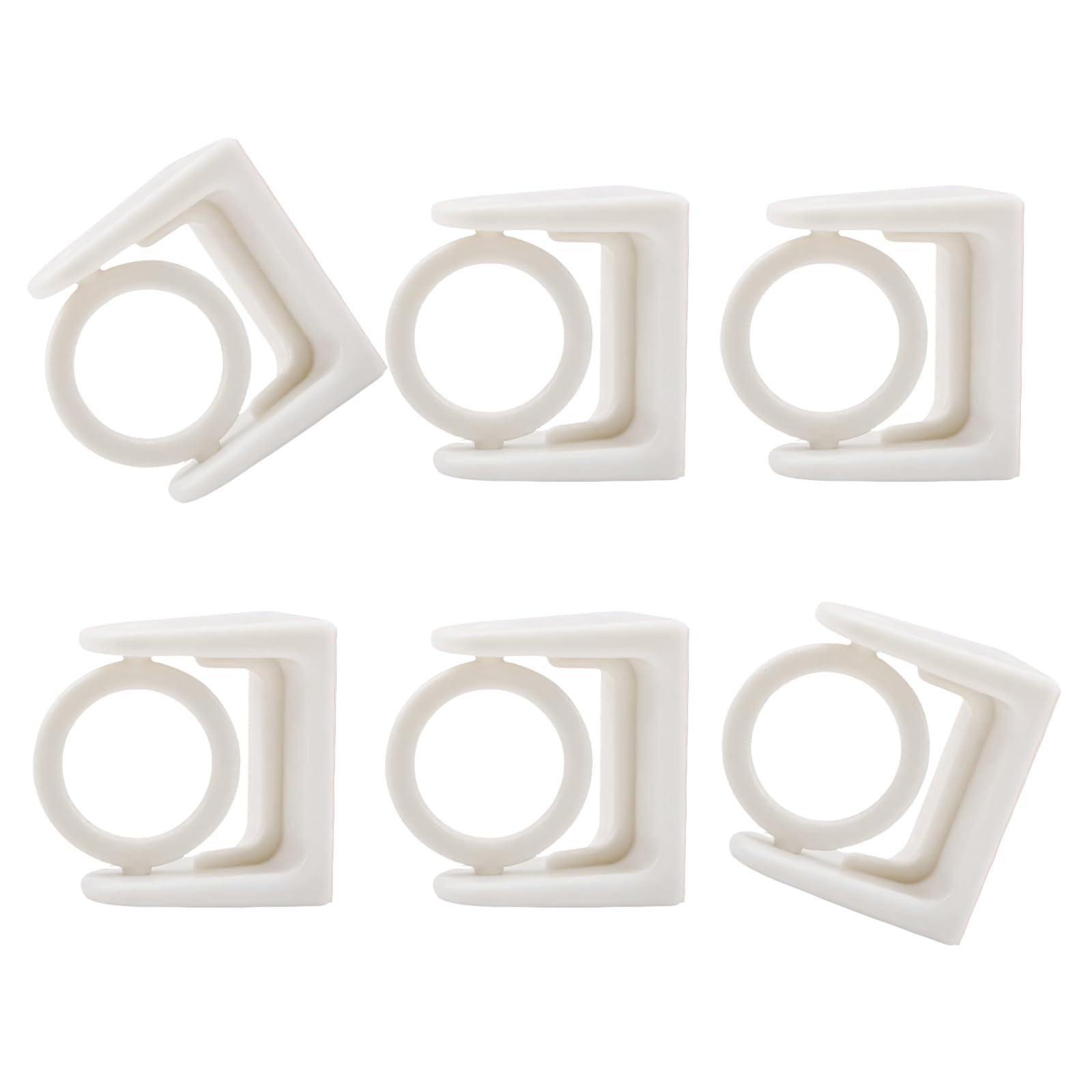 ZEPFJHE Flexible Swivels Holder for Hanging Items on Adjustable Rods with Sturdy Construction Rotating Hook Set