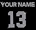 Rhinestone Custom Sports Jersey Number and Name Iron on Transfer Decal for Sports Fan Football Mom Bling DIY Upto 8 Letters All CAPS