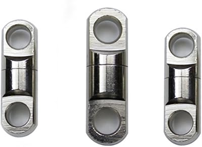 TOPIND Fishing Heavy Duty Swivel Ring Solid Rings Fishing Connector Heavy Swivel Black and White Nickle Color Fishing Accessory 10pcs/lot(Colour Random)