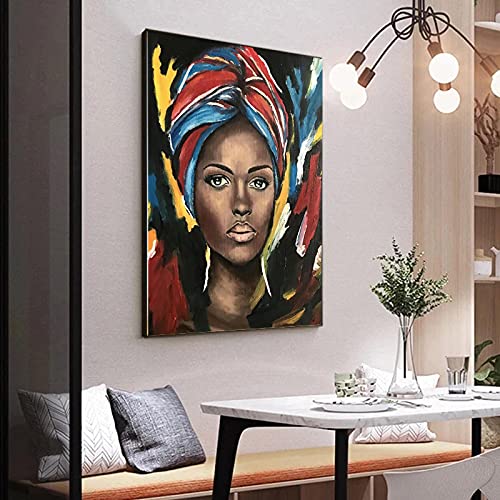 Peinture sur toile Graffiti Art Portrait Femmes affiche murale décoration maison salon 35x50