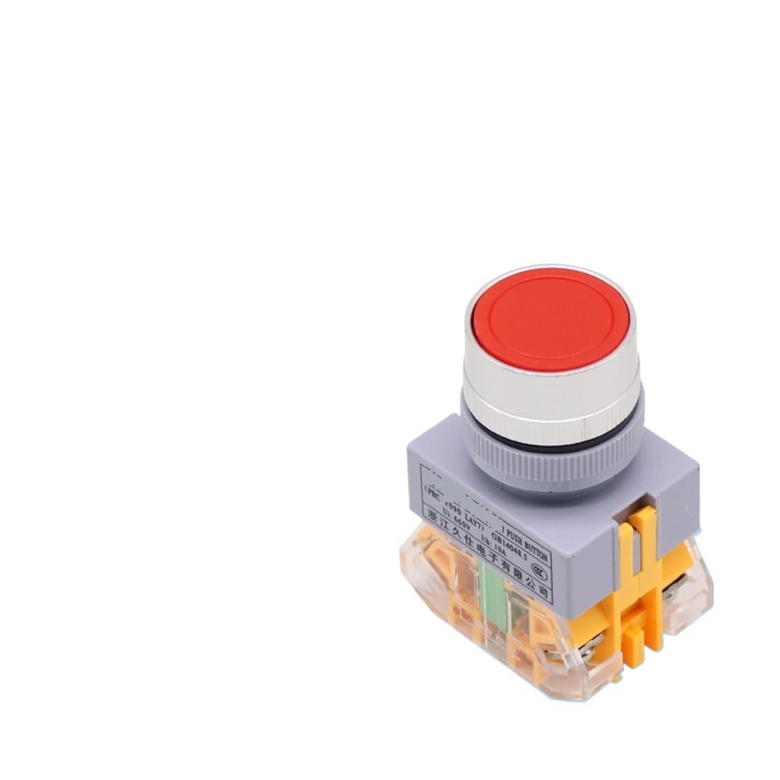 Interrupteur bouton automatique 37-11 rouge idéal pour rénover vos panneaux de commande