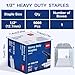 Deli Staples, Premium Heavy Duty Staples for Heavy Duty Staplers, 1/2'' Length, 90 Sheet Capacity, 100/Strip, 5000/Box