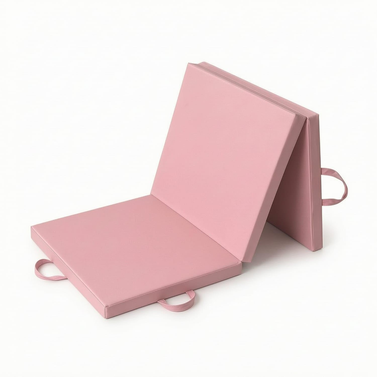 Padded Tri-Fold Exercise Mat Portable Foldable Gym Mat with Handles Space-Saving Compact for Mind-Body Practice, Sit-Ups, Pink, 180x60x5cm-image-10