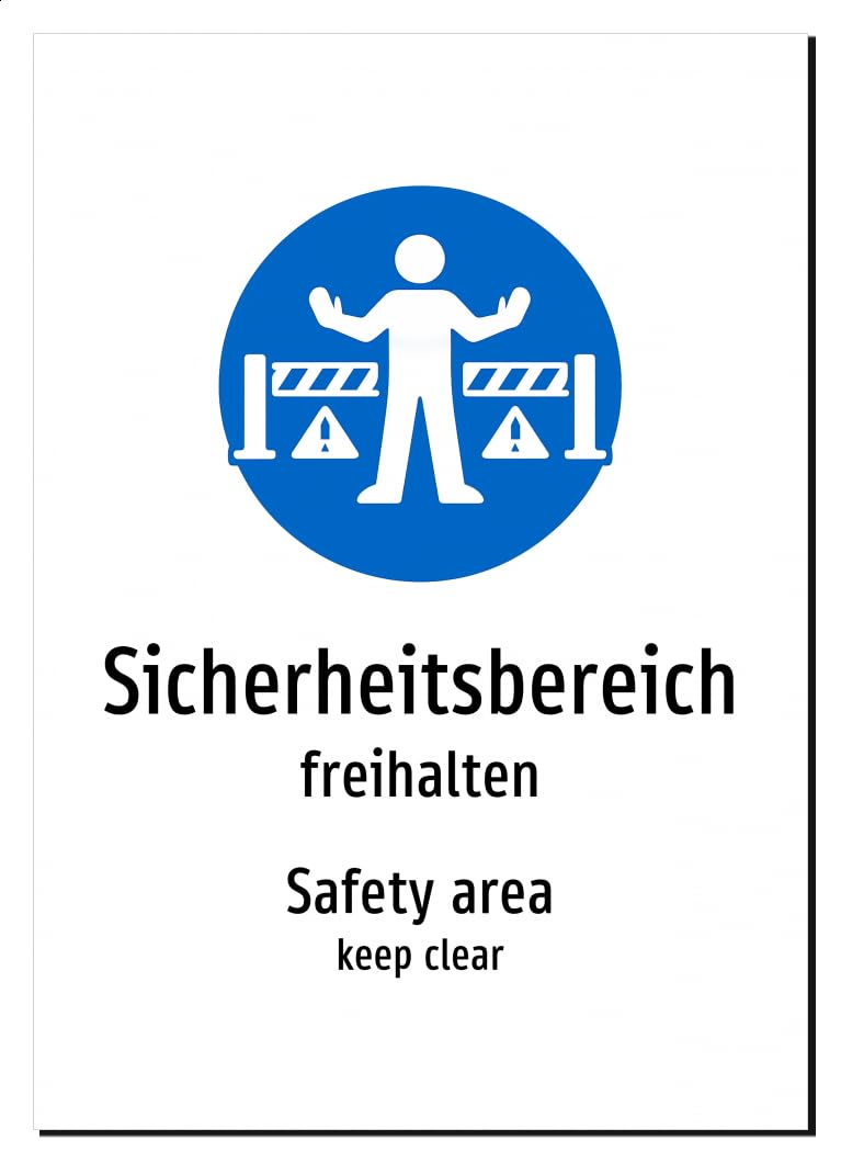 62099-DEEN-S-06 | Sicherheitsbereich/Safety area Schild zweisprachig